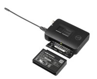 BODY-PACK TRANSMITTER WITH LAVALIER MICROPHONE AND CHARGER